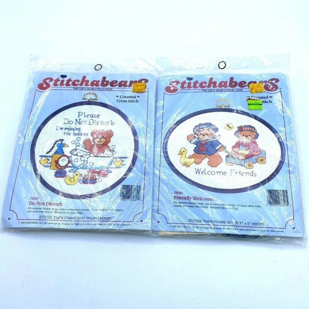 VINTAGE STITCHA BEARS COUNTED CROSS STITCH 